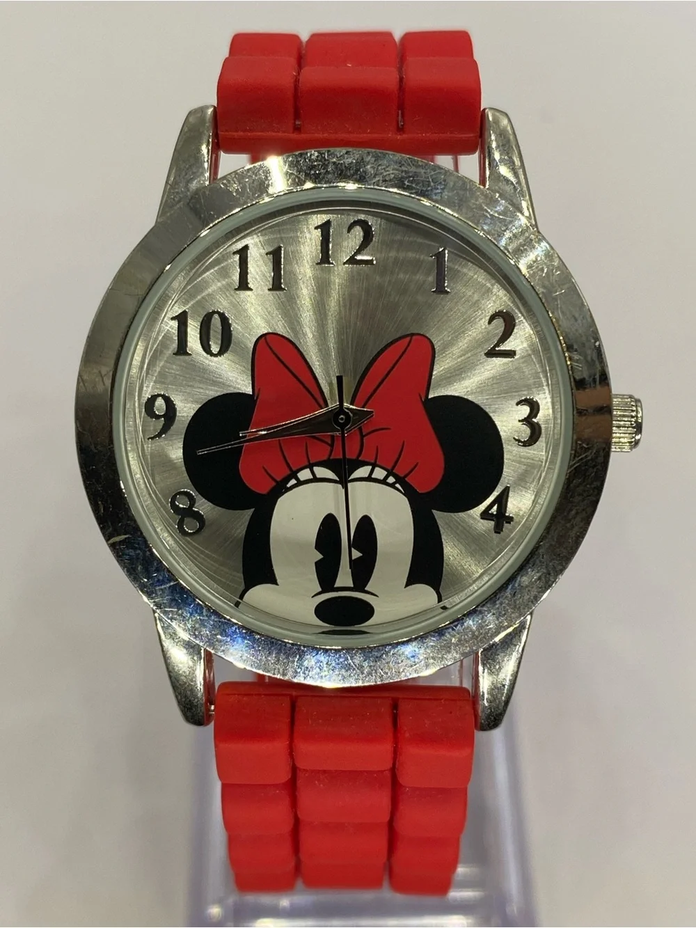 Men’s ^^^ Disney *** Red Minnie Mouse Face Watch ^^^ Collectors ***